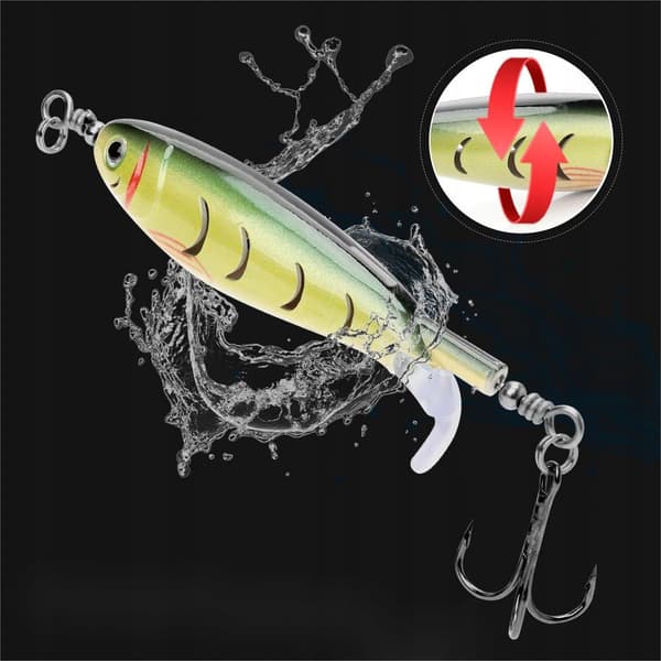 Wobbler FISKEAGOD GEDDE MALLEBALL Popper Flopper Whopper FLÅD 8cm 8g