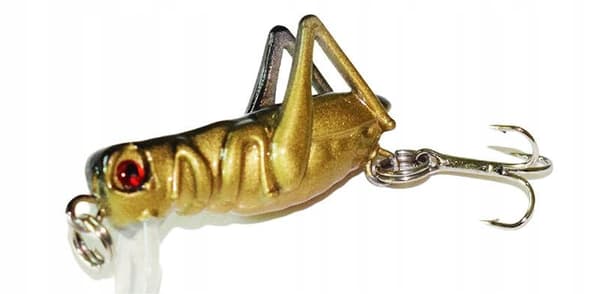 Wobbler GRÆSKEHOPPER GRÆSKEHOPPER CIKADE FISKEAGOD GEDDE Zander 4cm