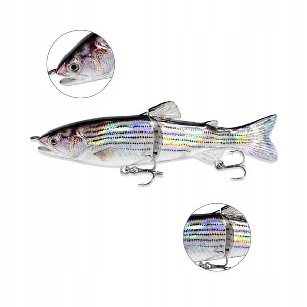 Vaappu KALASTUSSYÖTTI HAUKI KUHA MONNIT Imitaatiot SÄRKÄ XXXL 68g 18.5cm