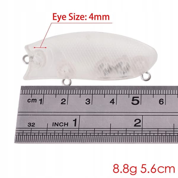 KROPP Wobbler GÄS GÖS Gör-det-själv för MÅLNING 10 st 6 cm 9,3 g