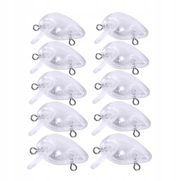 KROP Wobbler GEDART OG SANDER Gør-det-selv til MALING 3 cm 1,2 g 10 stk.