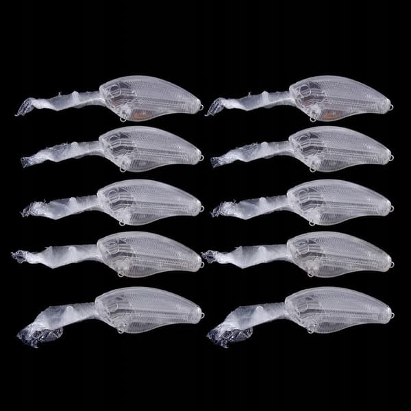 BODY Wobbler PIKE ZANDER PERC Gør-det-selv til MALING 9cm 10g 10stk