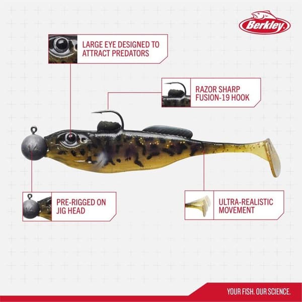 Berkley Pulse Naturtrogen Goby Fishing Lure Prerigged - Fiskebete