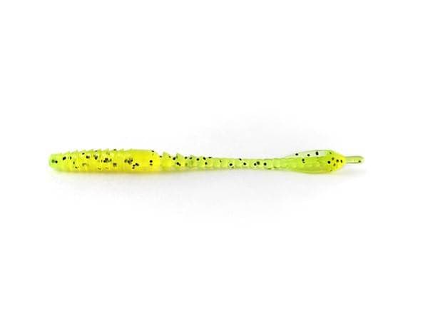 FISH UP - ARW WORM 2' 5 cm #055 - Chartreuse/sort