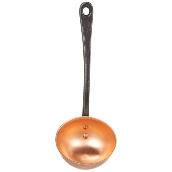 Massiv kobberøse med støbejernshåndtag - BAUMALU - Diameter 11 cm