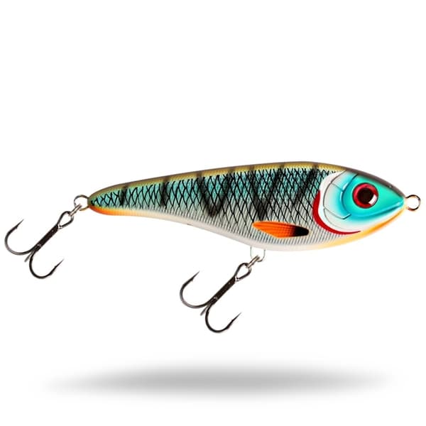 Strike Pro Buster Jerk II, Susp, 12cm, 37g - Tiger Cichlid