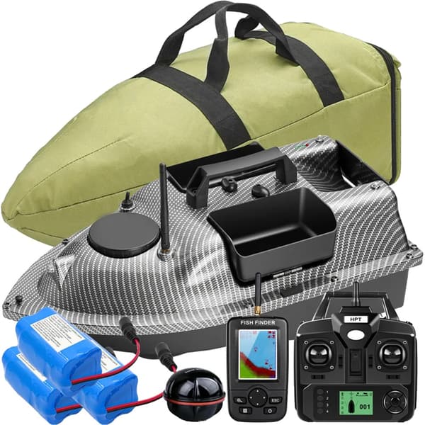 GPS Fiskebåt med bete, fjärrkontroll, sonarsensor,GPS Båtset 2