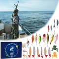 Miniatyrbilde 3 av 4: Fiskebetenn / Wobblere - 24 fiskesluk i Julekalender