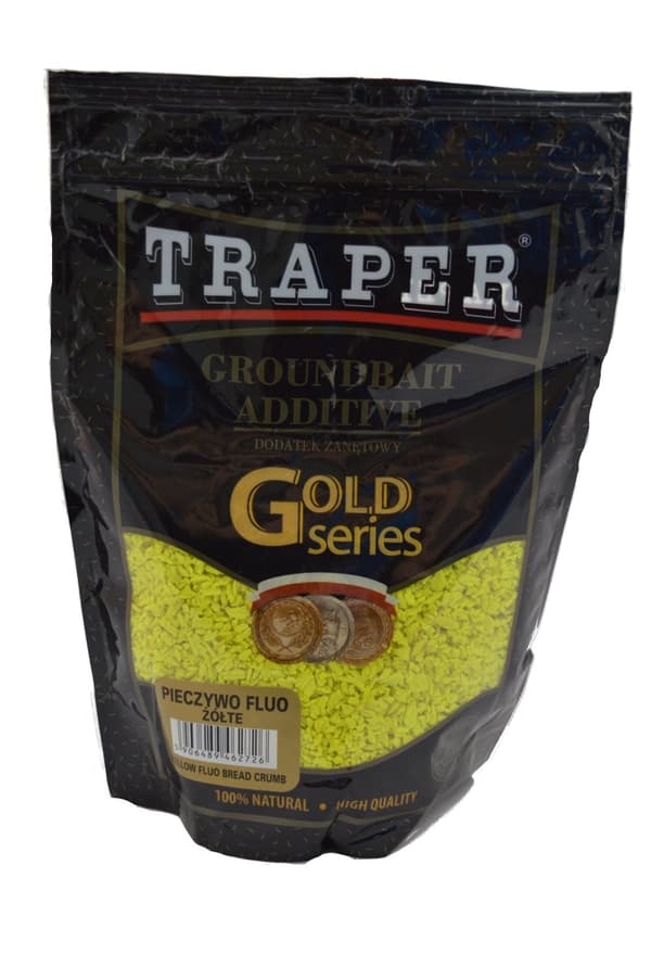 SYÖTIN LISÄAINE TRAPER GOLD SERIES 400G FLUO KELTAINEN LEIPÄ 01025 |1025