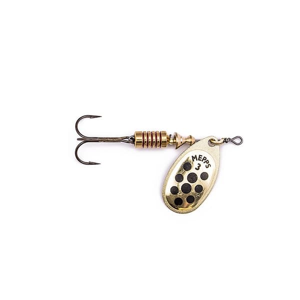 Mepps Aglia DECOREE Spinner GULD/SORT NR. 3 |30114003
