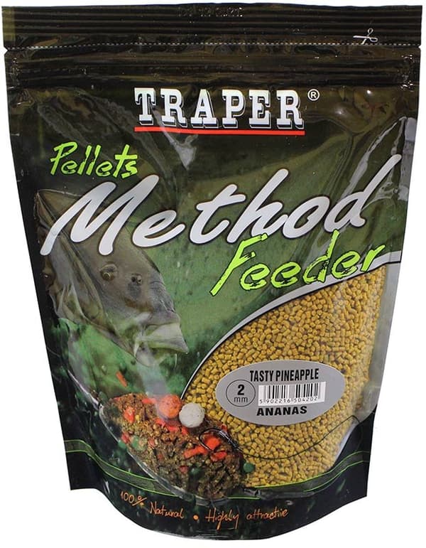 Pellet 2mm 500g Traper Method FEEDER ANANAS för karp till matare |4311