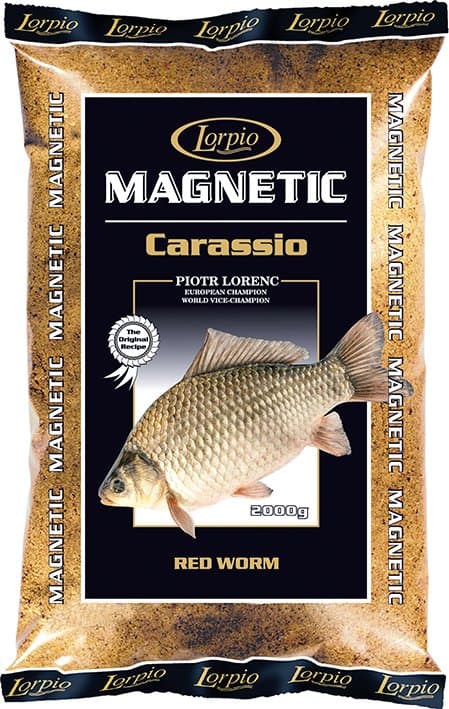 Kalastussyötti Lorpio Magnetic RED WORM 2kg ruutanan syötti