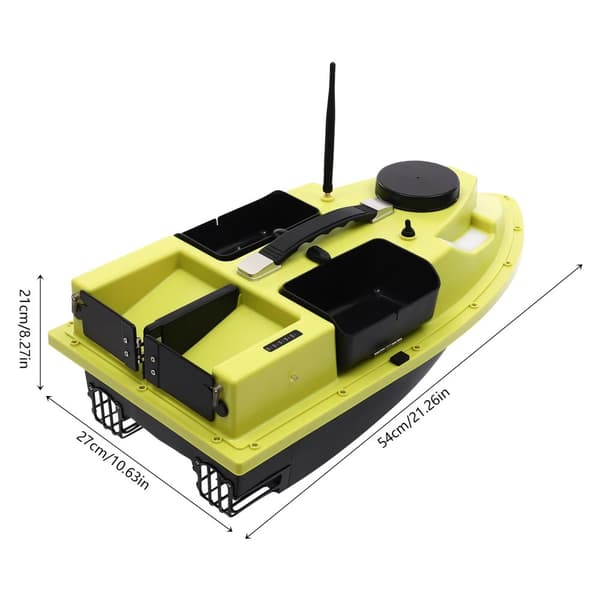 Bait Boat, GPS-positionering, Fjärrkontroll,grön