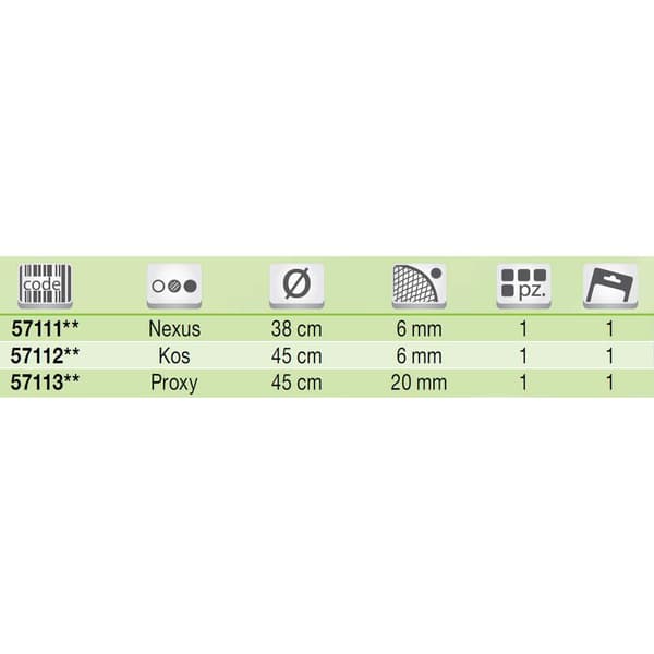 Tubertini Landingsnethoved Proxy Gul 45 cm