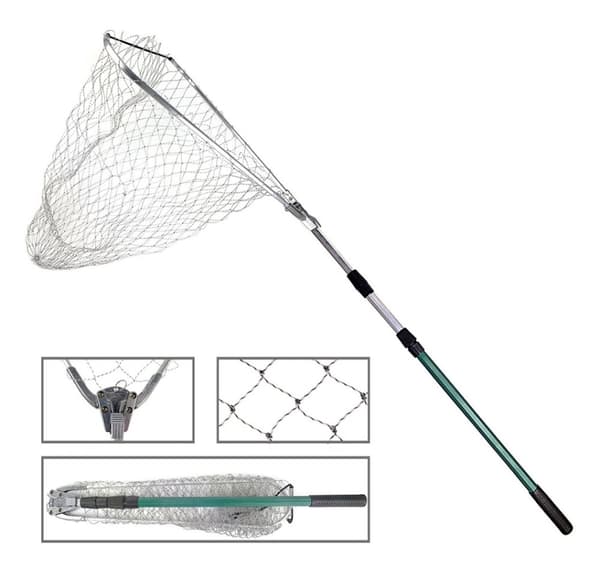 Landningsnät SWD 54x45x60cm teleskopisk 2,07m tennis