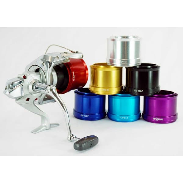 Mvspools Lige Reservespole I Aluminium Mv4 Sort T3