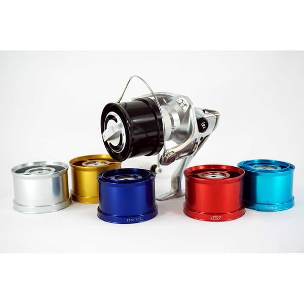 Mvspools Lige Reservespole I Aluminium Mv1 Blå T5