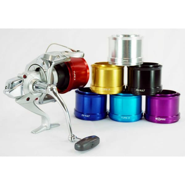 Mvspools Mv4 Lige Reservespole I Aluminium Gylden T3