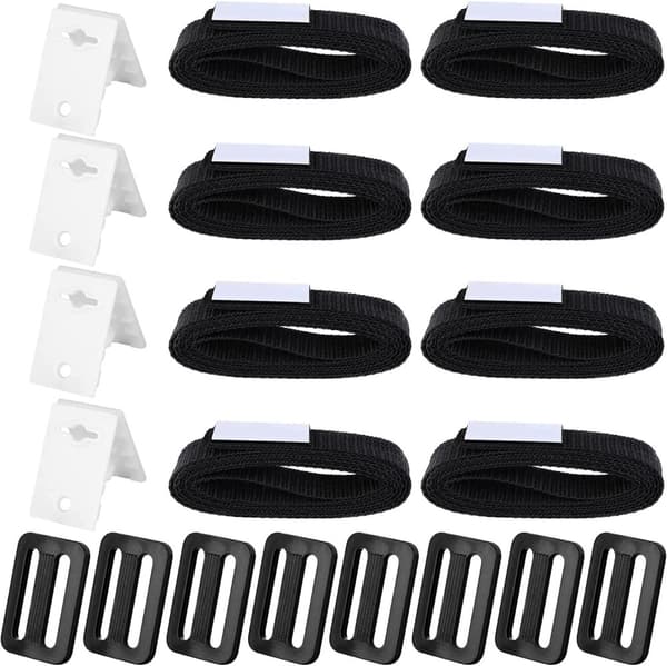 Set de 8 Sangles de Maintien pour Film de Piscine | Sangles et Clips de Fixation pour Les enrouleurs | Tilbehør