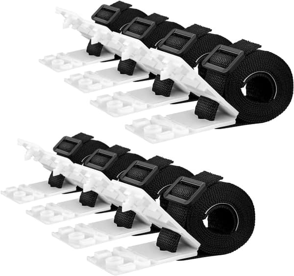 Set de 8 Sangles de Maintien pour Film de Piscine | Sangles et Clips de Fixation pour Les enrouleurs | Tilbehør