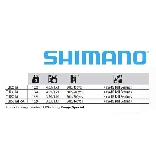 Shimano Fishing Uistelukela Tld 2 Speed Musta 50LRS