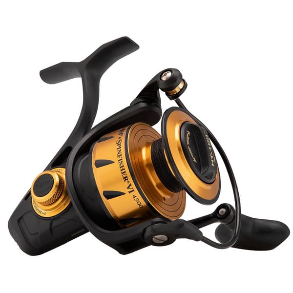 Penn Roterende Reel Spinfisher Vi Sort,Gylden 3500