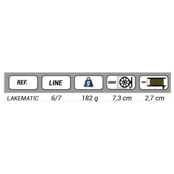 Baetis Perhokalastuskela Lake Matic Musta Line 7 / 8