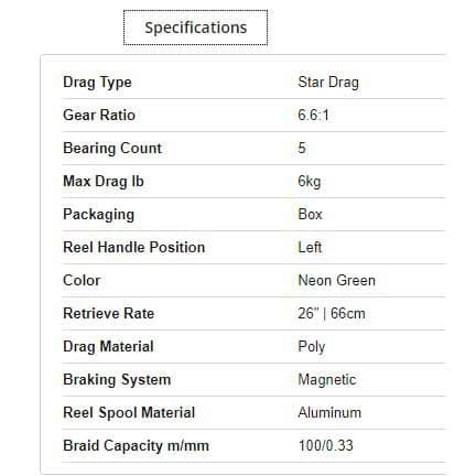 Mitchell Baitcasting Reel Colors Mx Søvfarvet Ratio: 6.6:1