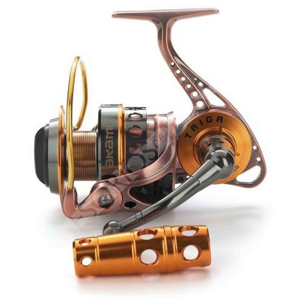 Akami Jigging Rulle Taiga Svart,Guld 70