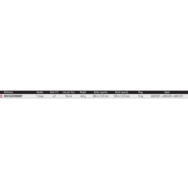 Daiwa Karppi Kalastus Kela Whisker 2022 Hopeinen 45 SCW QD OT