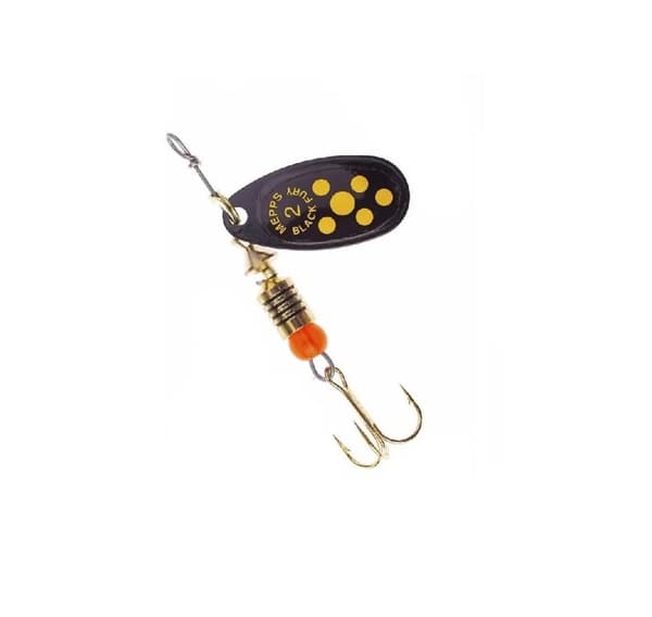 Spinner BLACK FURY-2 4,5g svarta/gula prickar