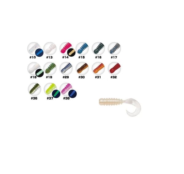 Gummi lokkemad ring single tail RB-03 32