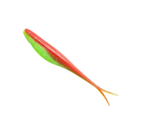 Myk lokke Z-Man Scented JERK SHADZ 7" Nuked Chicken Glow 4stk