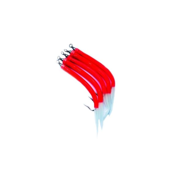 Bunnfiskerigg SCH-E003 8/0 rød+fluo+hale