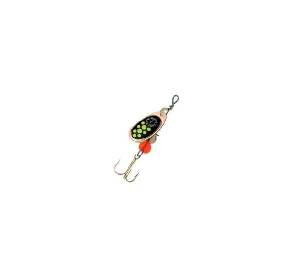 Spinner MEPPS BLACK FURY-1 3,5g kupari/chartreuse pisteitä