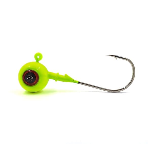Jighode, 3D Eyes, 10 g, gul, hektet av Gamakatsu 3/0, 2 stk, Merganser