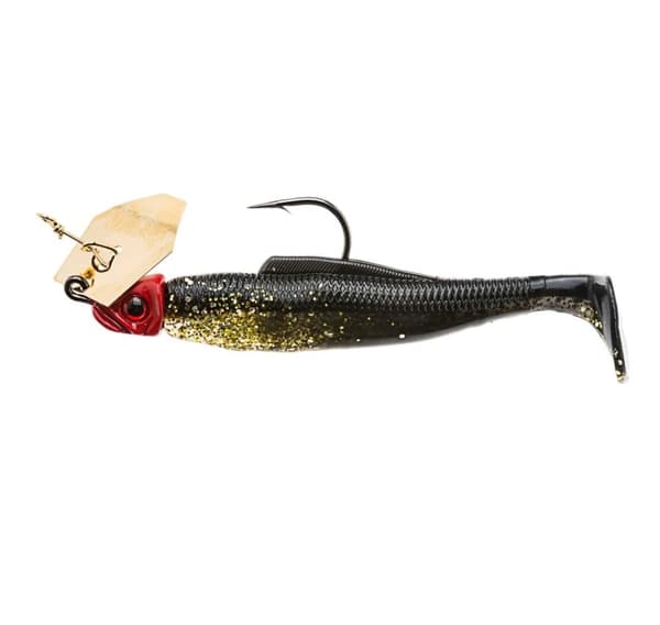 Chatterbait DIEZEL 1/4 oz/7g Gold Rush (gullblad/rødt hode)