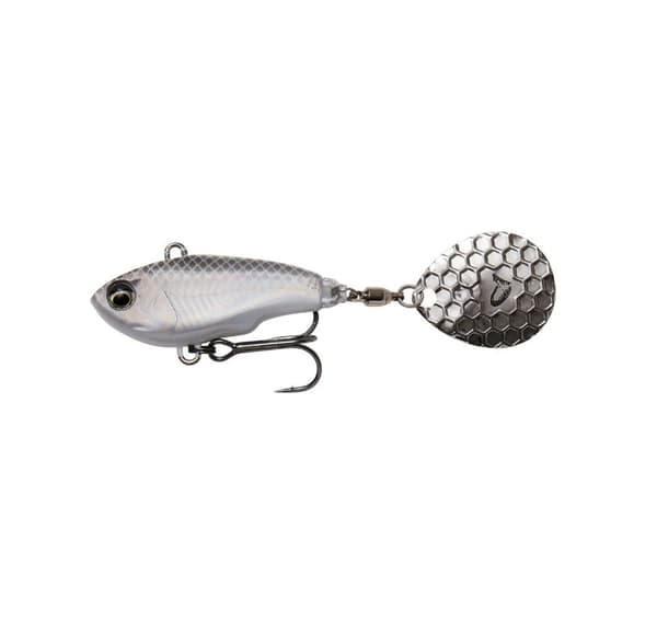 SavageGear Fat Tail Spin 8cm/24g/2-6m valkoinen hopea