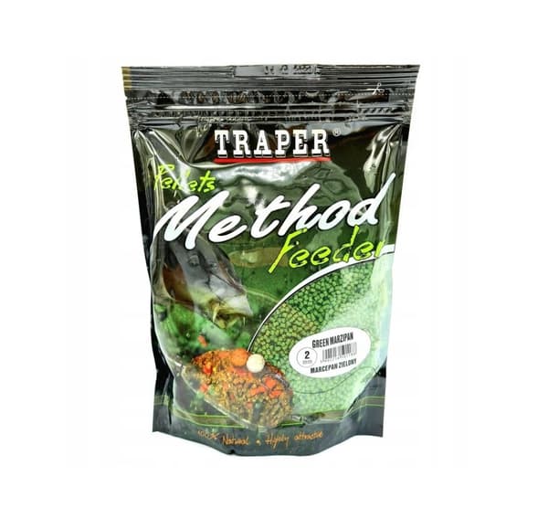 TRAPER Method Feeder Pelletti Vihreä Marsipaani 2mm/500g
