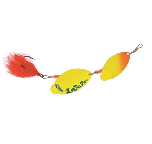 Mepps PIKE TANDEM-3 27g Orange-Chartreuse/Sølv