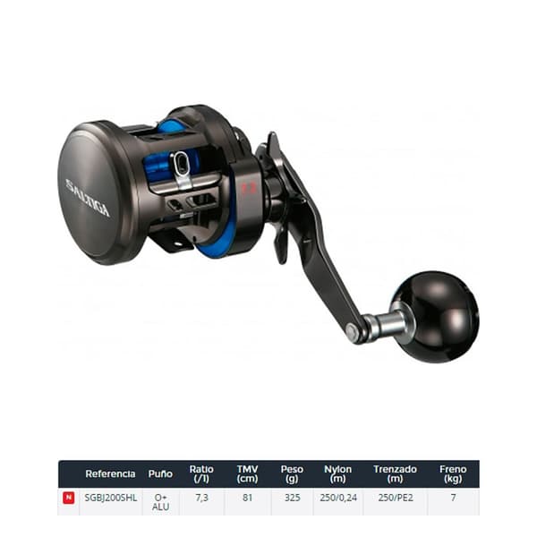 Daiwa 200 Shl Saltiga Bay Jigging-kela Harmaa,Hopeinen