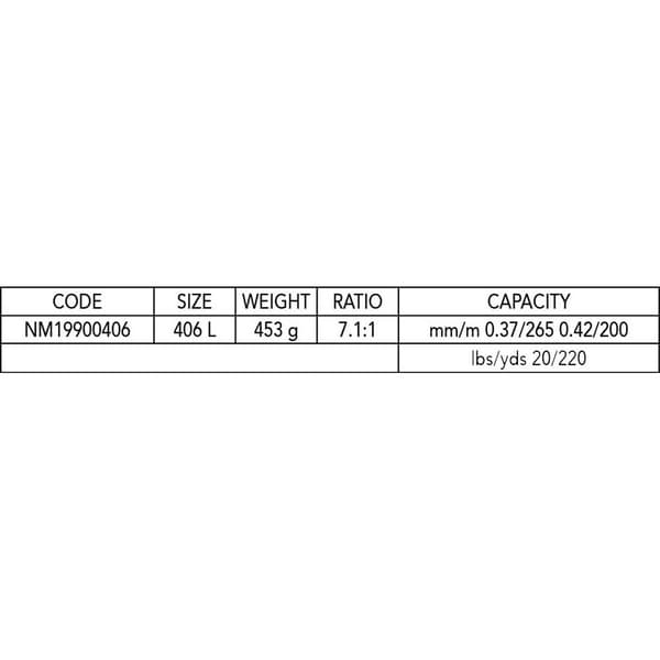 Nomura Camion 406l Td Baitcasting-hjul Rød,Sort Ratio: 7.1:1