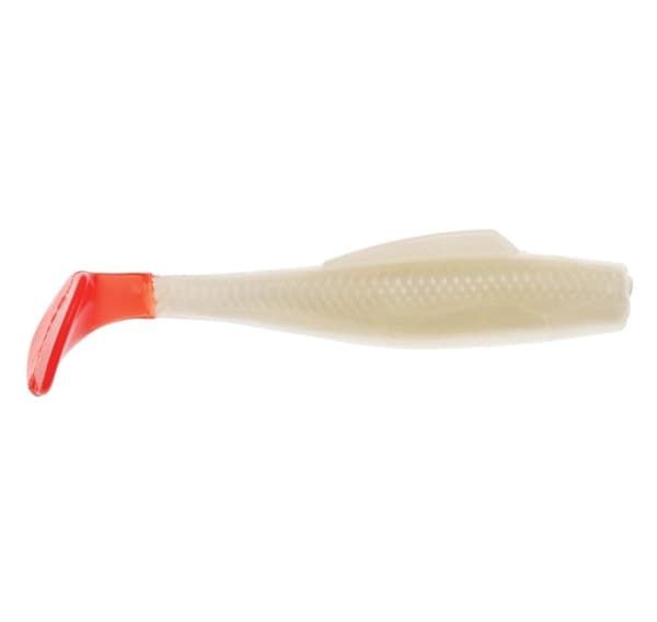 Myk lokke Z-Man MINNOWZ 3" White Pearl/Red Tail 6stk