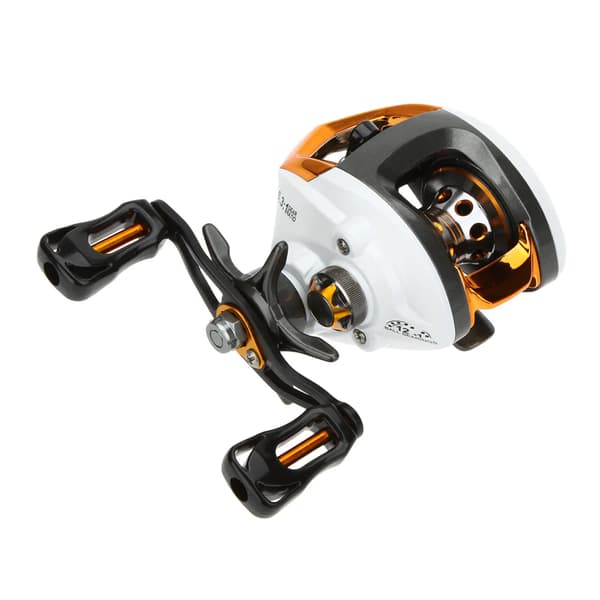 Fiskerulle, 6.3:1 Gear Ratio, 22lb Maksimal Træk,HVID, Venstre hånd