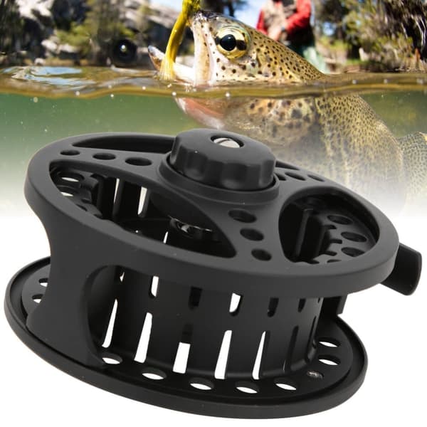 Flugfiske All metall Tryckgjutningslager Gapless Wire Wheel Line Reel Tackle(7/8)