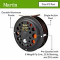 Miniatyrbild 2 av 4: Moulinet Martin flugfiske - 21-22228