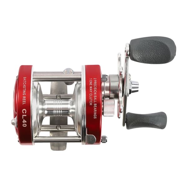 Baitcasting Fiskerulle, Hög Linjekapacitet, Hållbara Material,Högerhand, Röd
