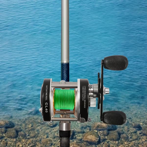 Baitcasting-ongintaväline, takaisinkytkentä, äänen kytkin