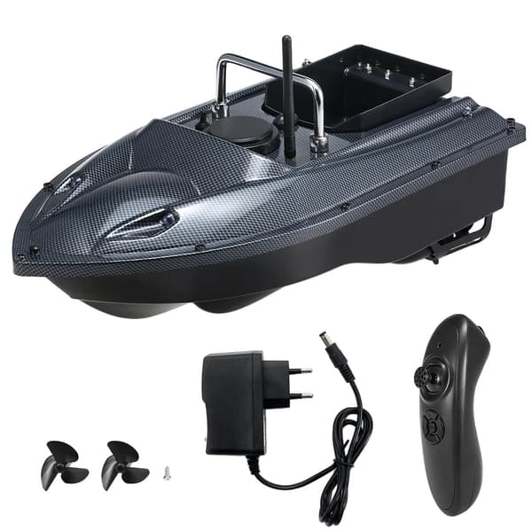 GPS Fiskebåd med agn, 12000mAh batterikapacitet, automatisk returfunktion, V18 EU-stik