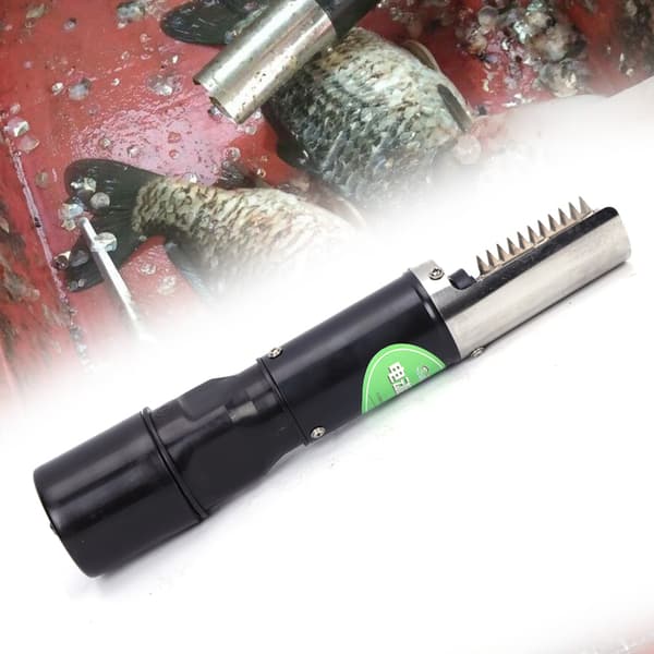 Elektrisk Fiskavskalar, Sladdlös Design, Vattentät IPX7,svart